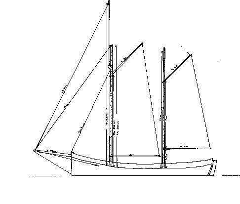 Boat layout - side view