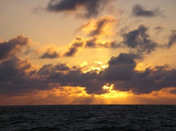 Picture Marquesas Pacific sunset 1
