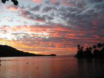 Picture Moorea sunset